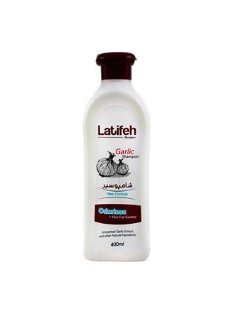 شامپو گیاهی سیر 400 گرمی لطیفه / بسته 12 عددی