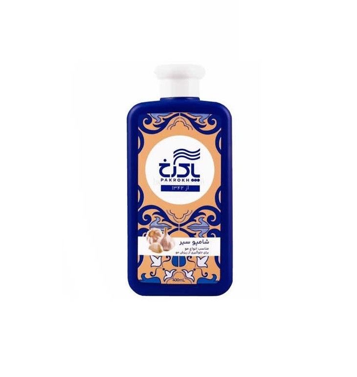 شامپو سیر 400 گرمی پاکرخ / بسته 12 عددی