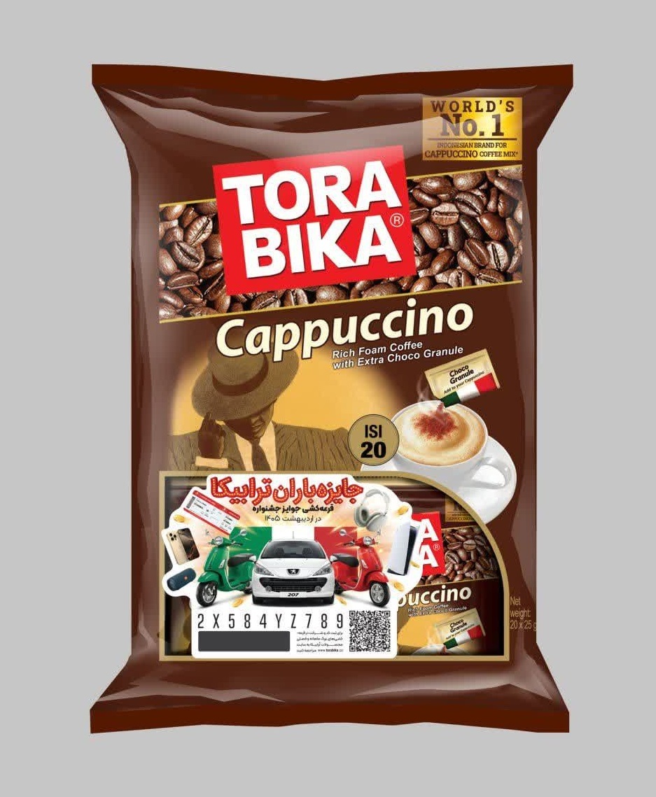 کاپوچینو ترابیکا  20عددی / کارتن 12 بسته