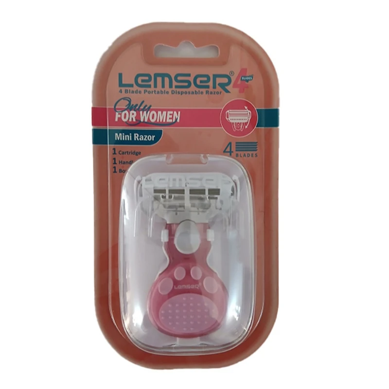 تیغ اصلاح 4 لبه سیستمی مسافرتی / کارتنک 6 عددی --کارتن مادر 36عددی