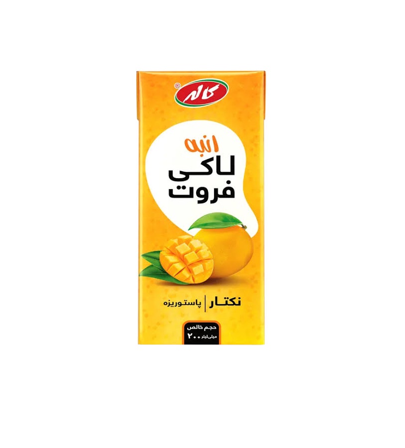آبمیوه نکتار انبه لاکی فروت کاله / بسته 36 عددی