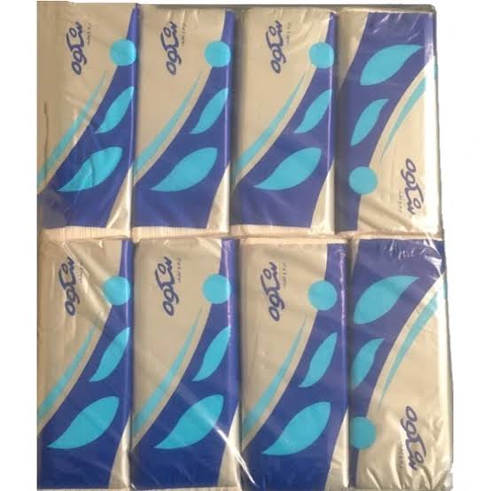 دستمال 400 برگ اقتصادی شکوه (200 برگ دولایه ) /کارتن حاوی 4 شل 8 عددی