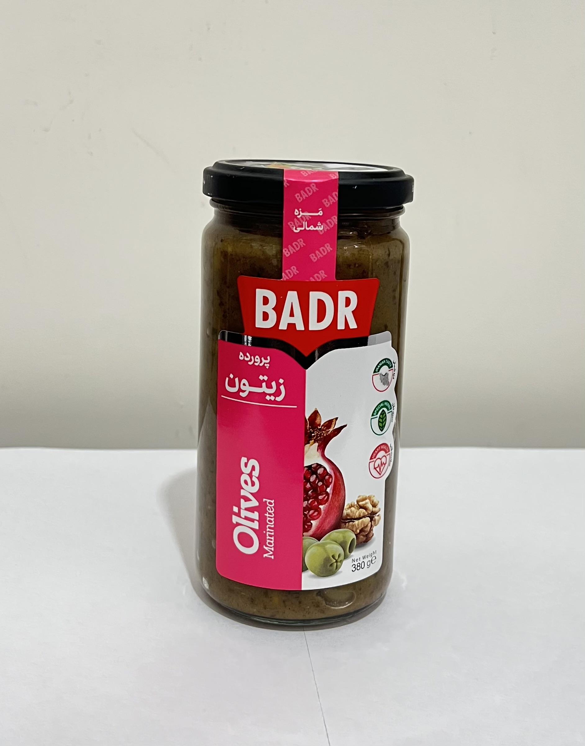 زیتون پرورده ۳۸۰ بدر/ بسته ۱۲ عددی