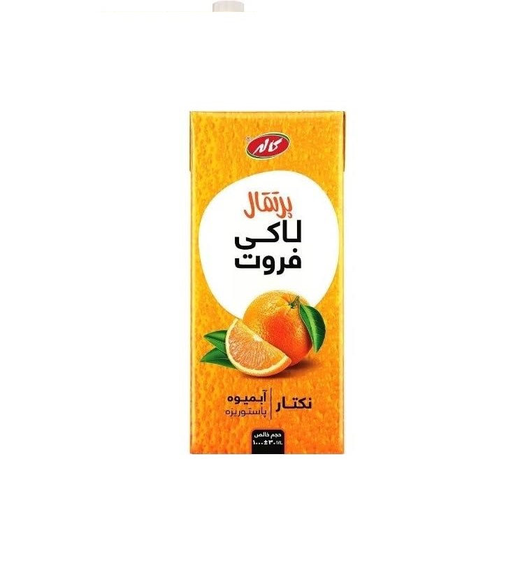 آبمیوه نکتار پرتقال  لاکی فروت کاله / بسته 36 عددی